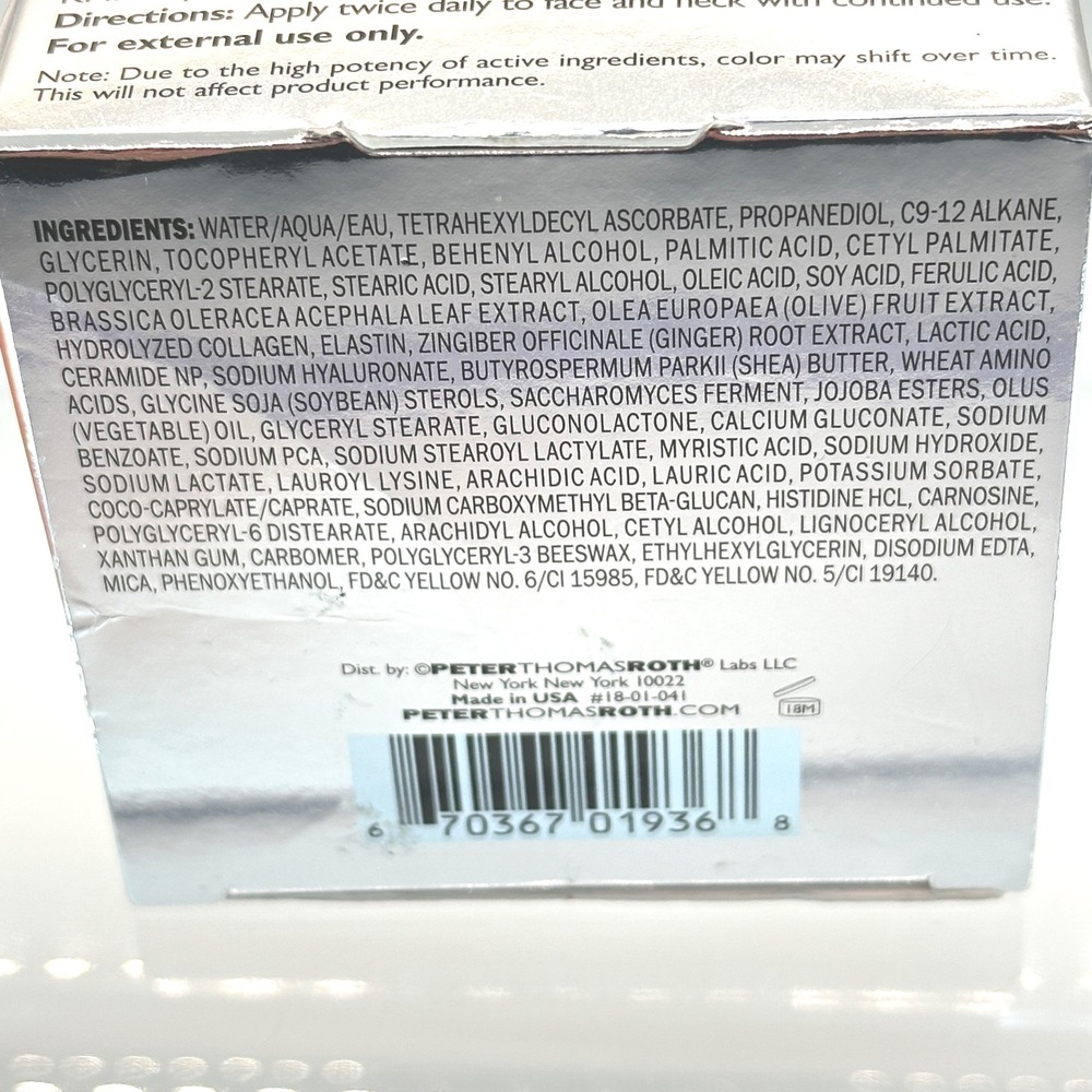 Peter Thomas Roth Potent-C Moisturizer Women 1.7oz Orange Brightening Vitamin C - Picture 6 of 8